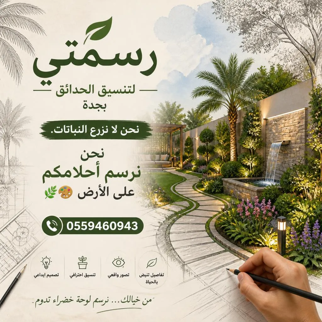 محلات تنسيق حدائق في جدة