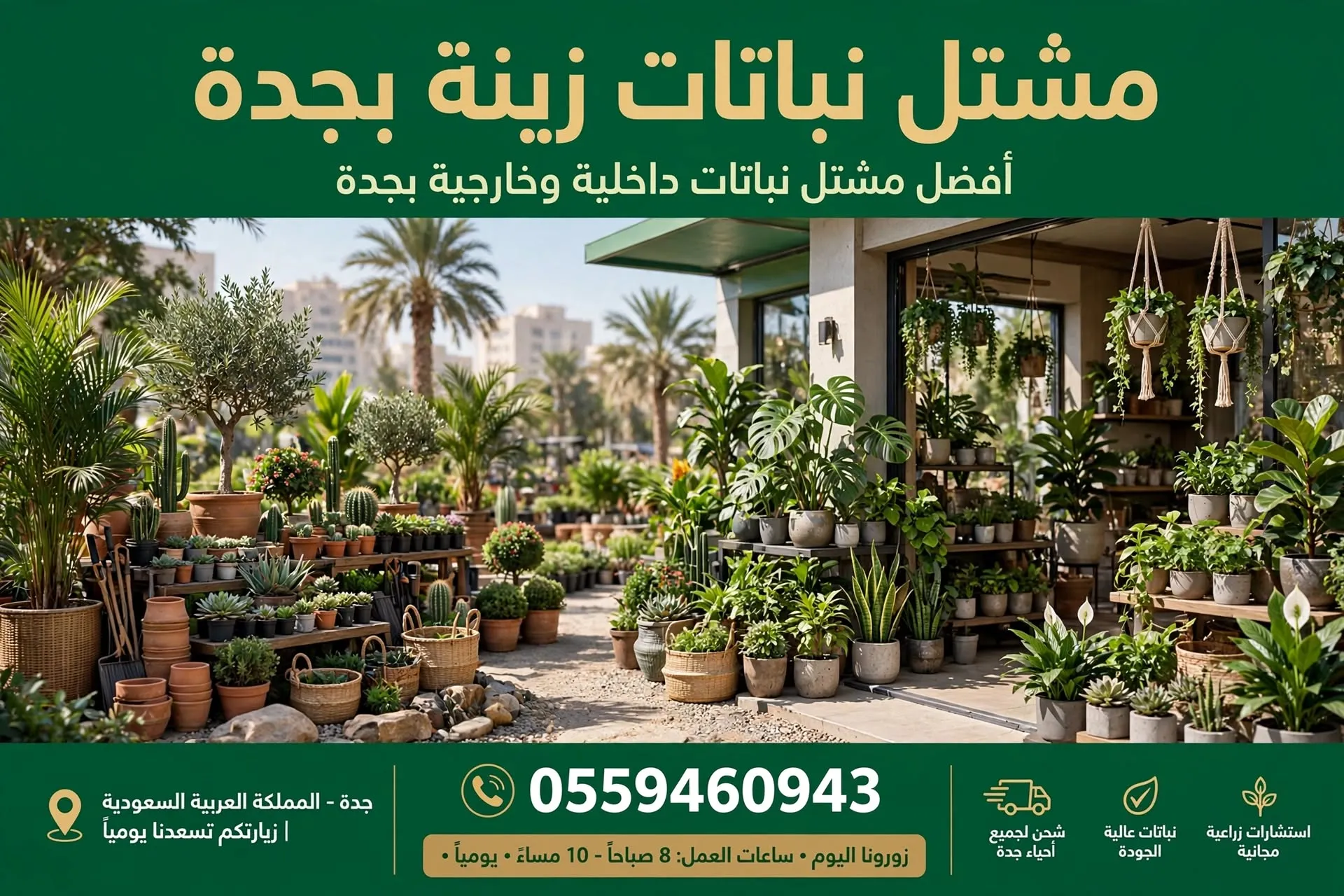 مشتل نباتات زينة بجدة