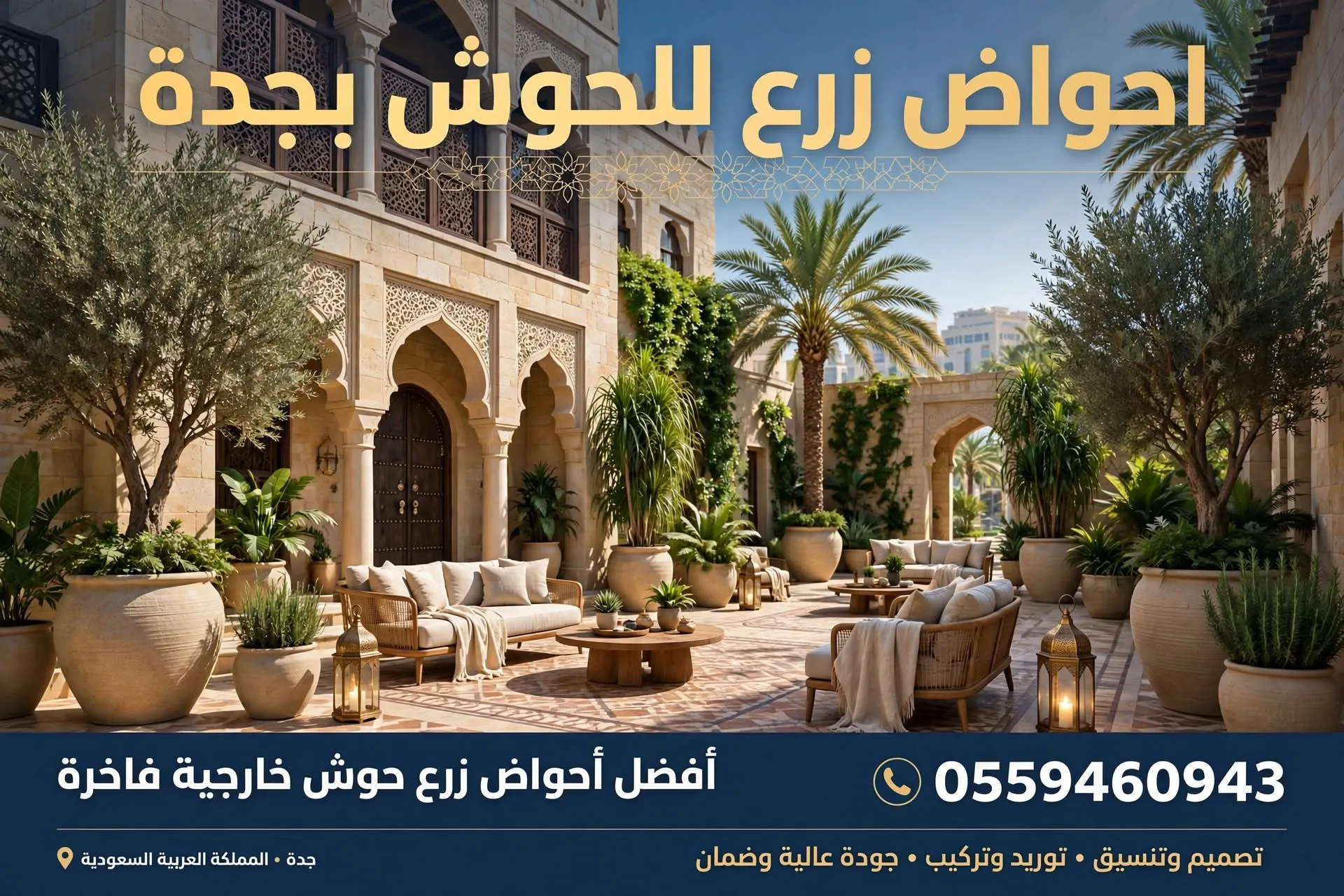 احواض زرع للحوش بجدة