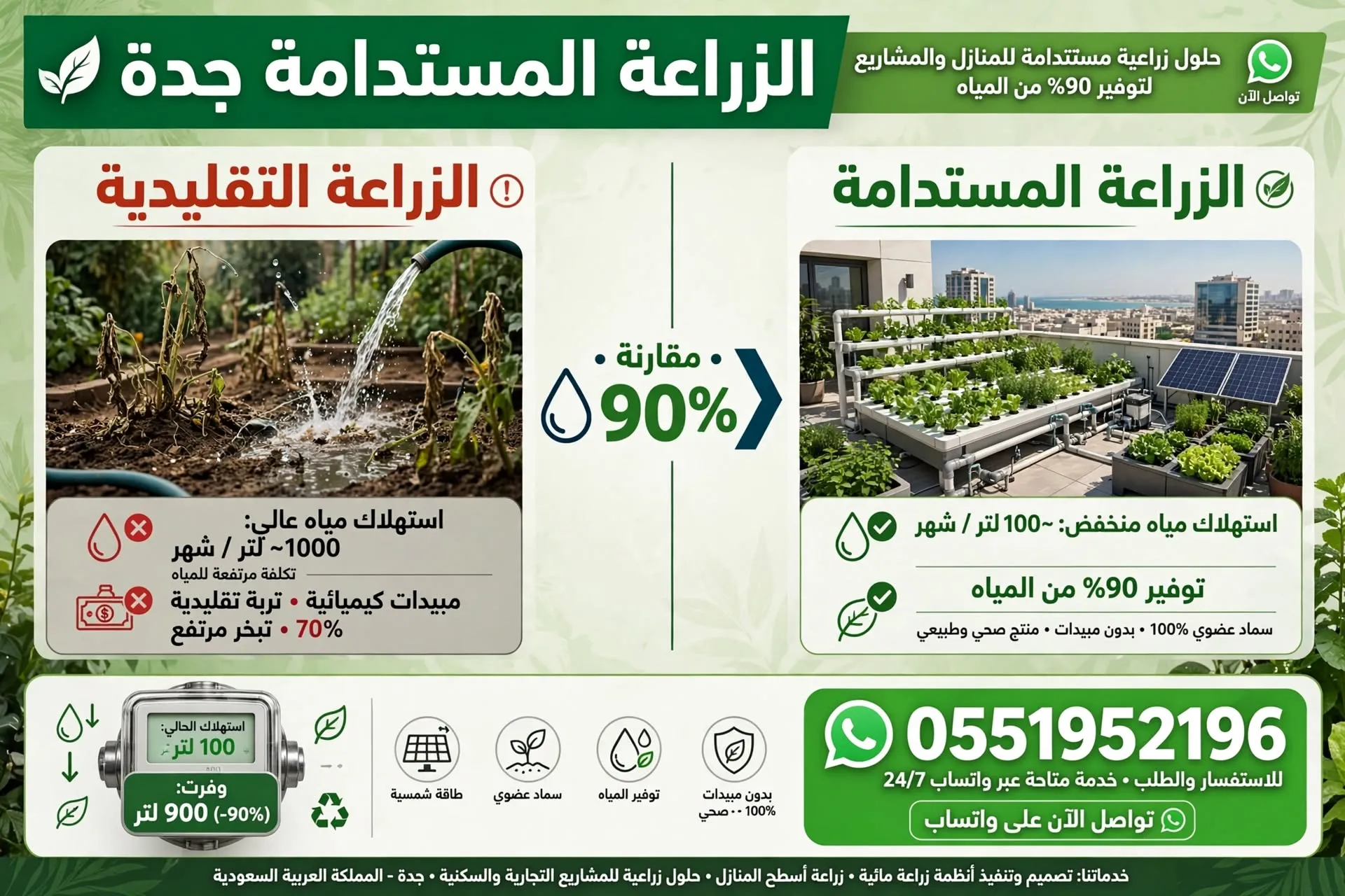 الزراعة المستدامة جدة