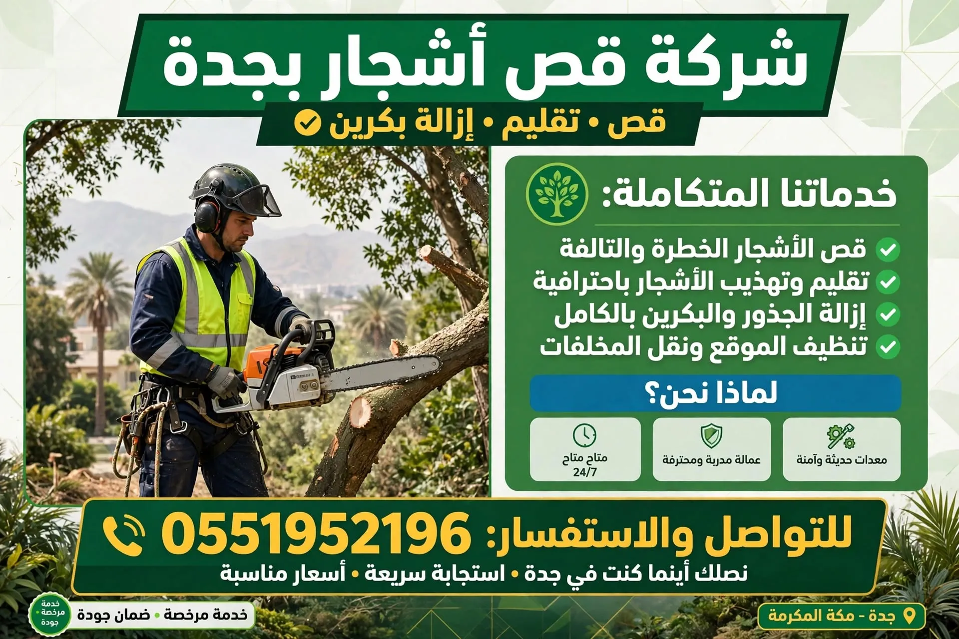 شركة قص أشجار بجدة